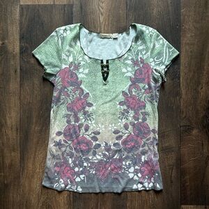 Vintage Floral Blouse